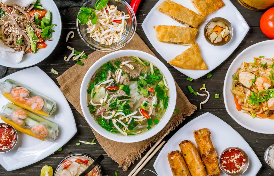 Vietnamese Food Spread
